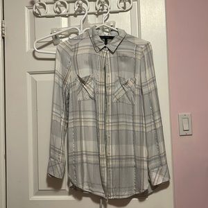 White and Grey Flannel